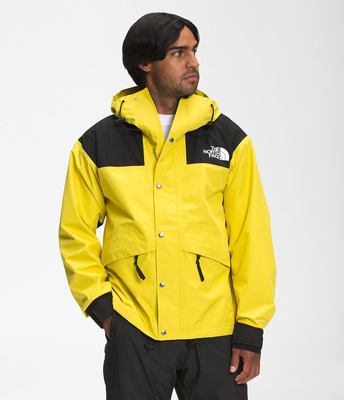 The North Face Regenjas Heren Retro 1986 Futurelight™ Mountain VFNK08473 - Geel/Zwart